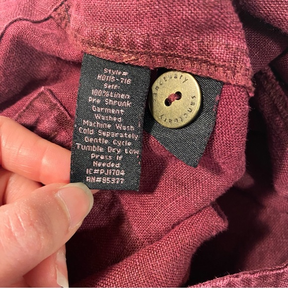 Sanctuary Playa Linen Frayed Hem Shorts - Picture 7 of 9